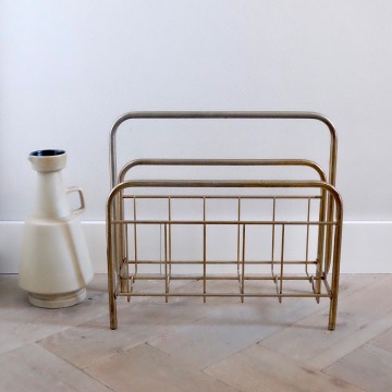 Vitage messing tijdschriftenhouder