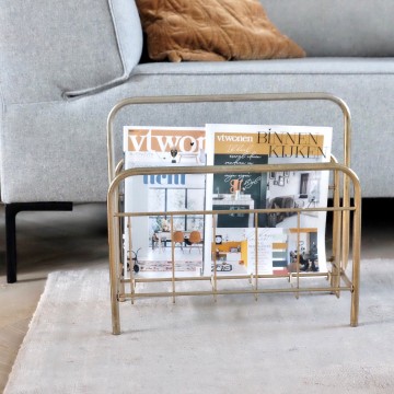 Vintage messing tijdschriftenhouder